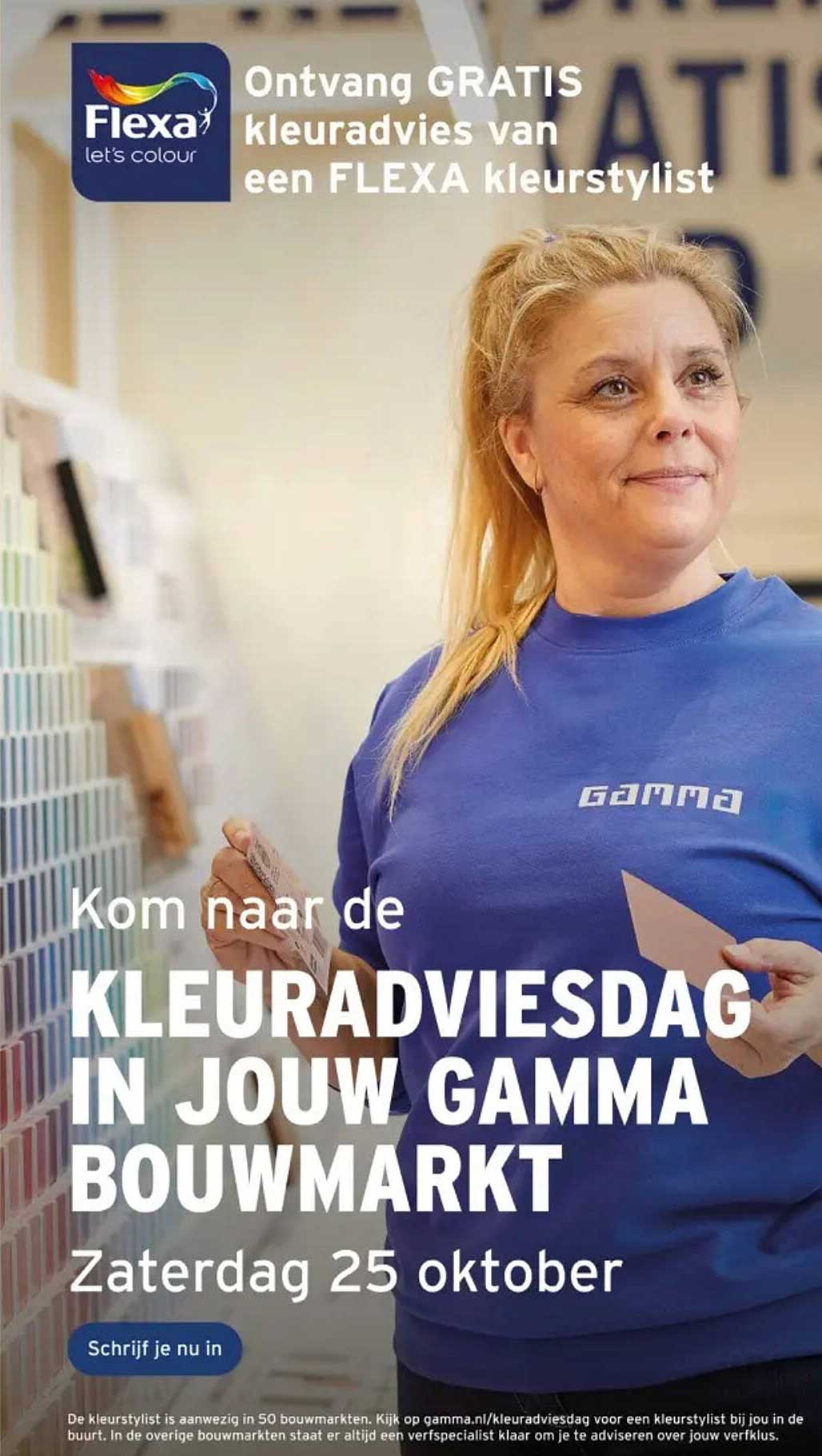 Ontvang GRATIS kleuradvies van een FLEXA kleurstylist