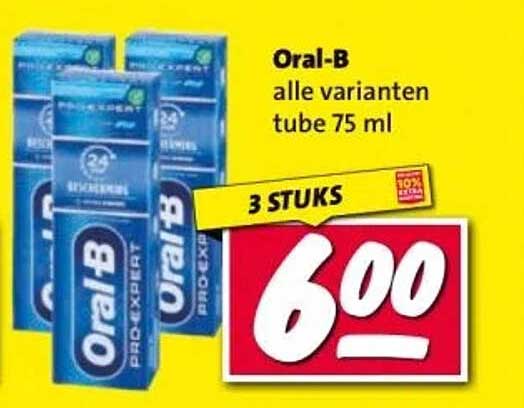 Oral-B alle varianten tube 75 ml