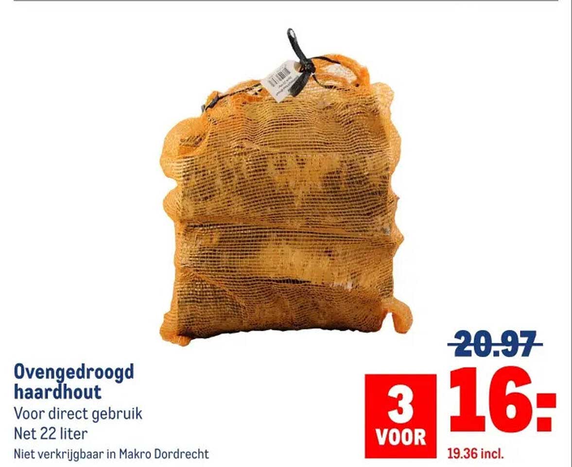 Ovengedroogd haardhout