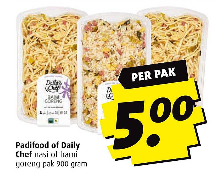Padifood of Daily Chef nasi of bami goreng pak 900 gram