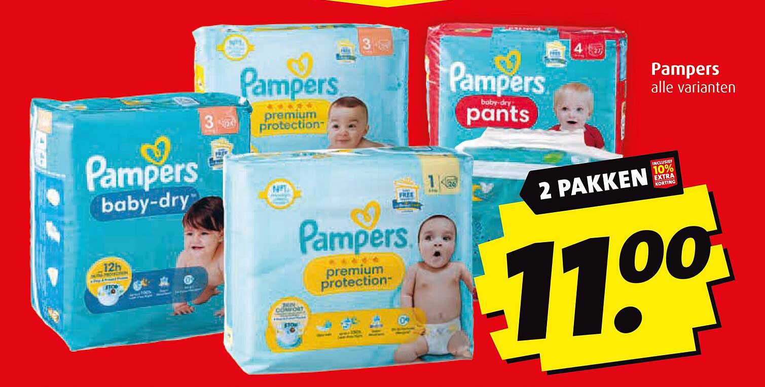 Pampers alle varianten 2 pakken