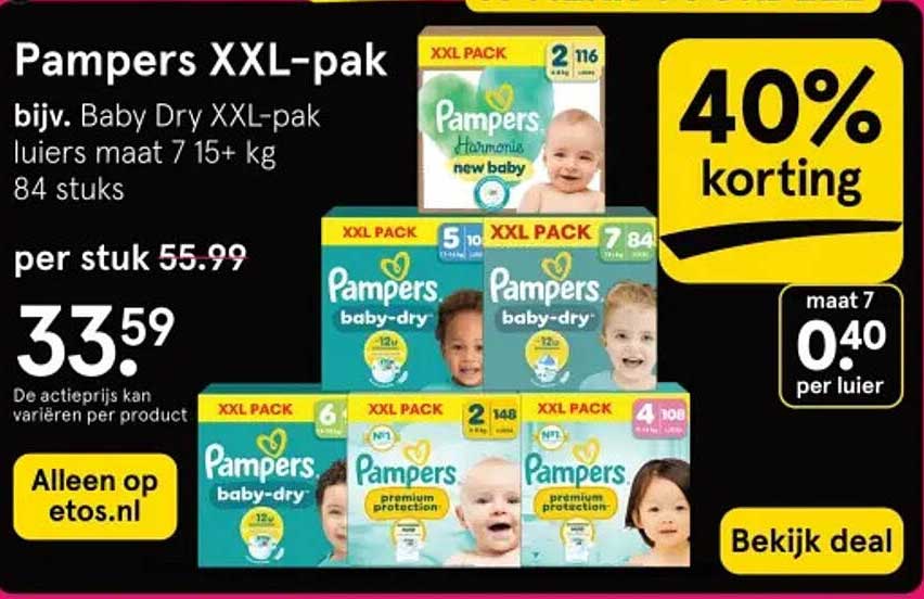 Pampers XXL-pak