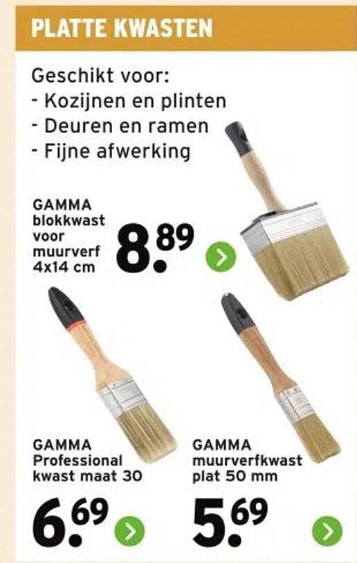 PLATTE KWASTEN