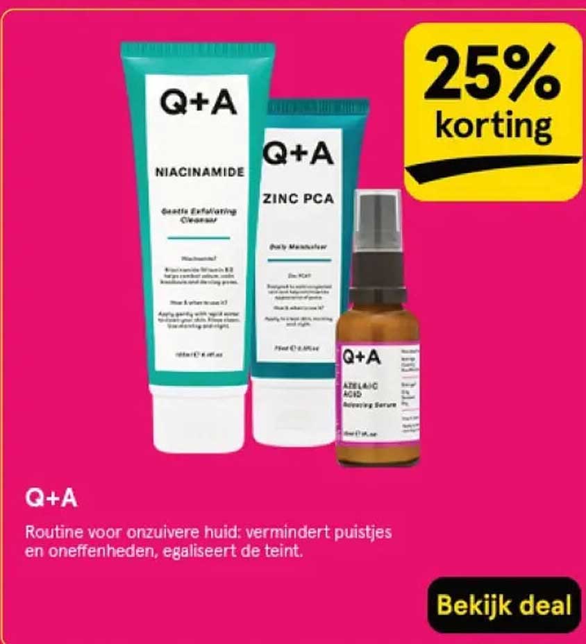 Q+A Routine voor onzuivere huid: vermindert puistjes en oneffenheden, egaliseert de teint.