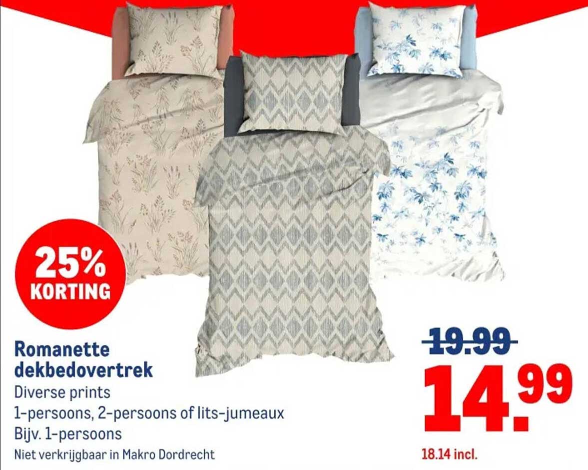 Romanette dekbedovertrek