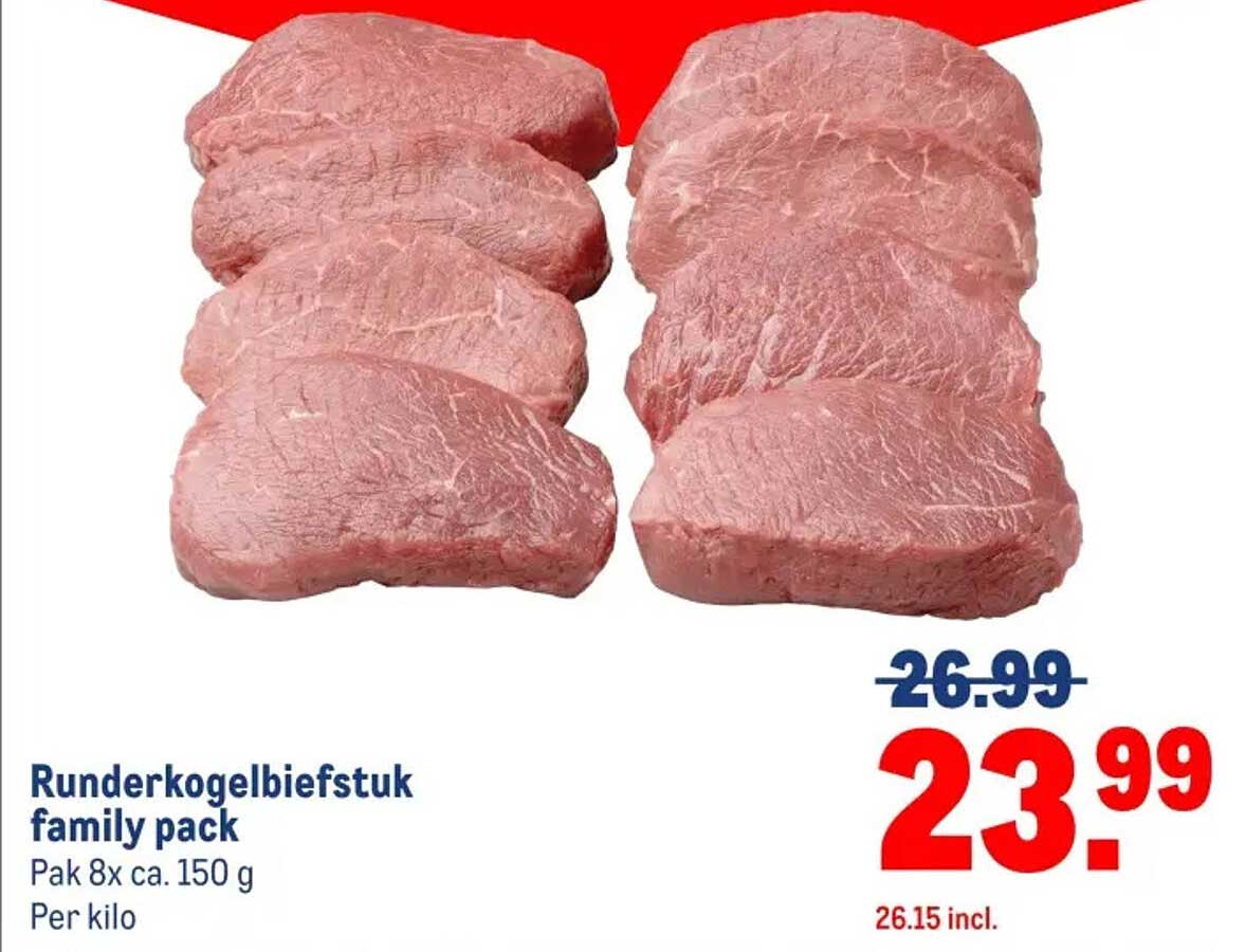 Runderkogelbiefstuk family pack