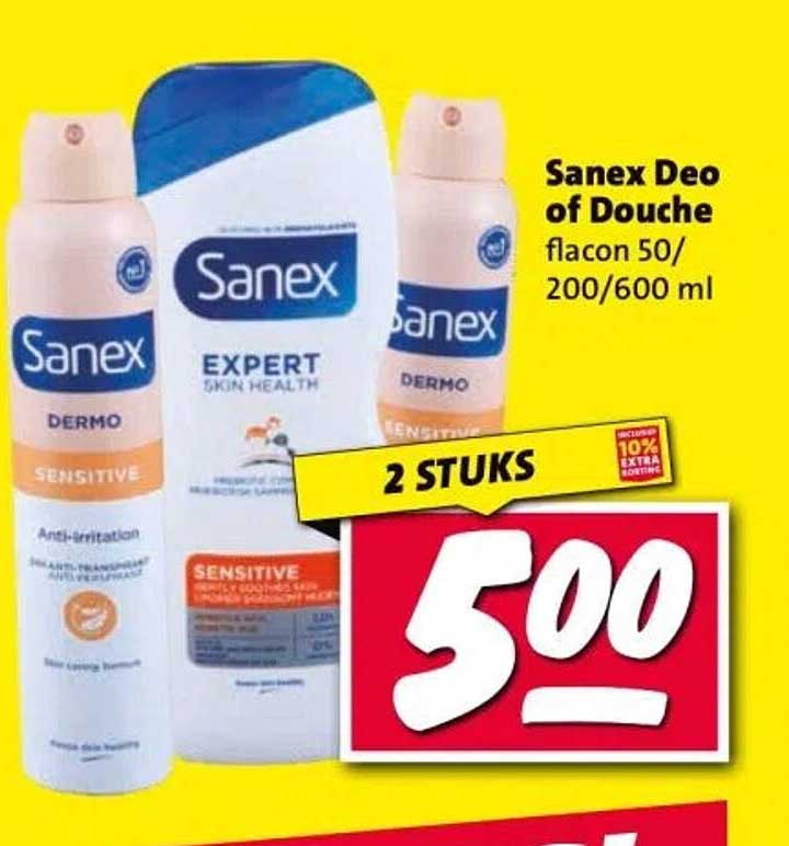 Sanex Deo of Douche flacon 50/200/600 ml