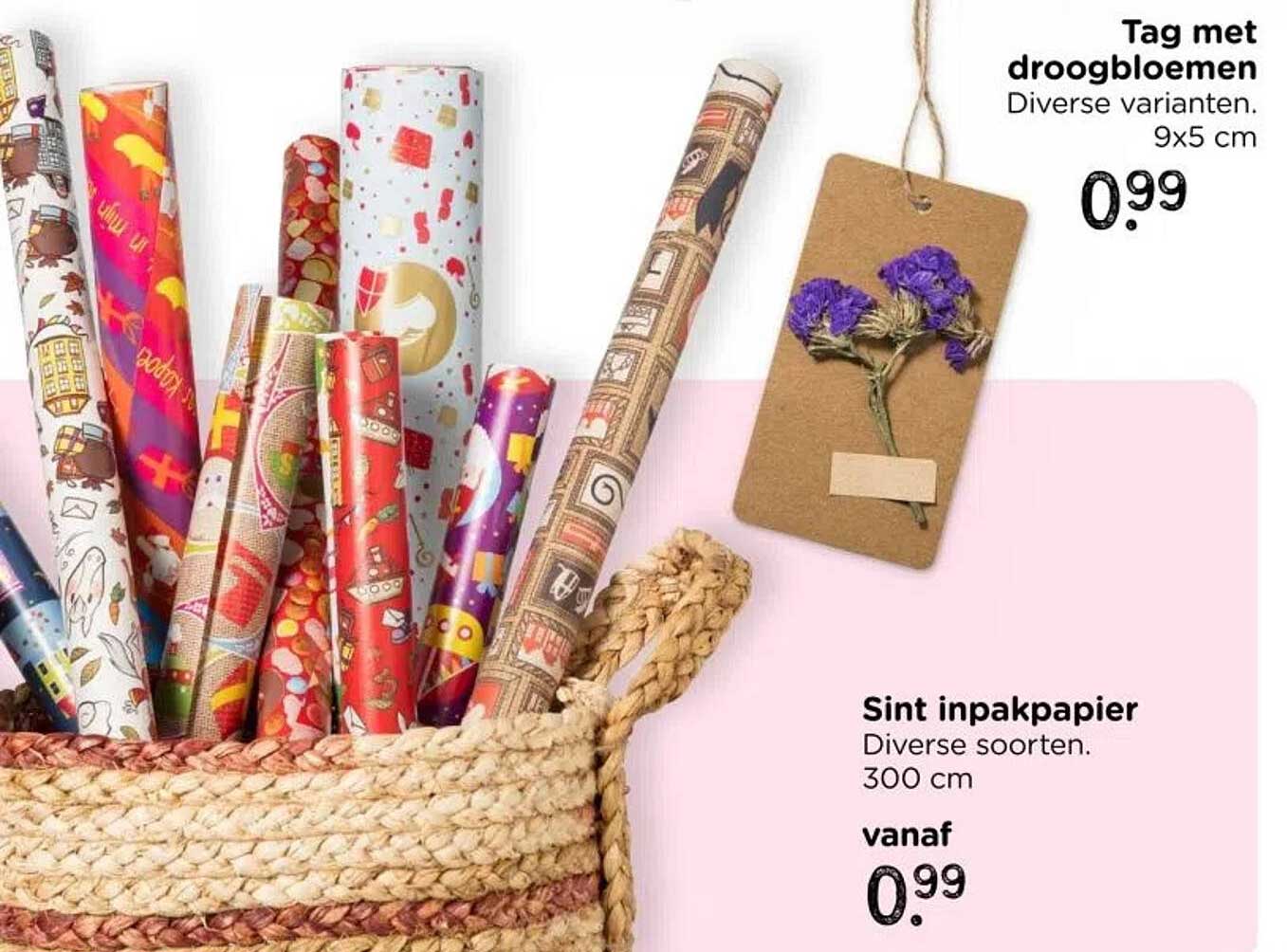 Sint inpakpapier Diverse soorten. 300 cm.
