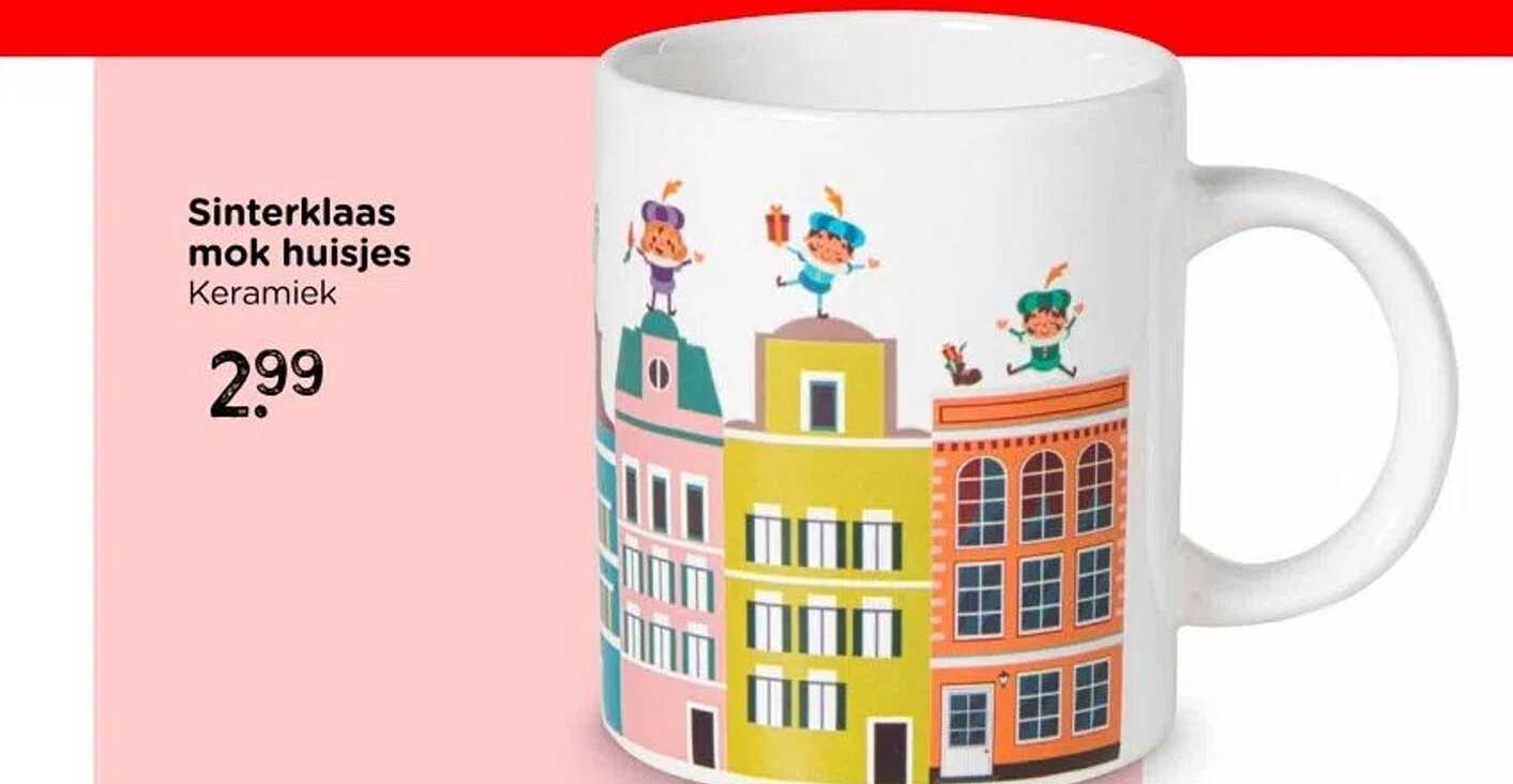 Sinterklaas mok huisjes