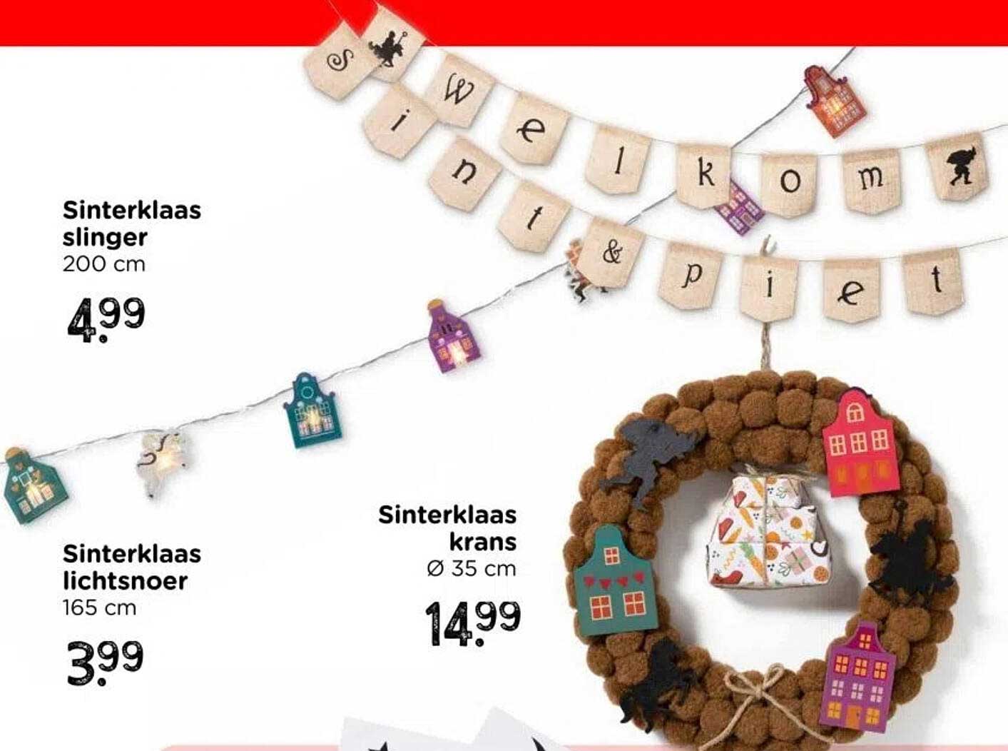 Sinterklaas slinger 200 cm