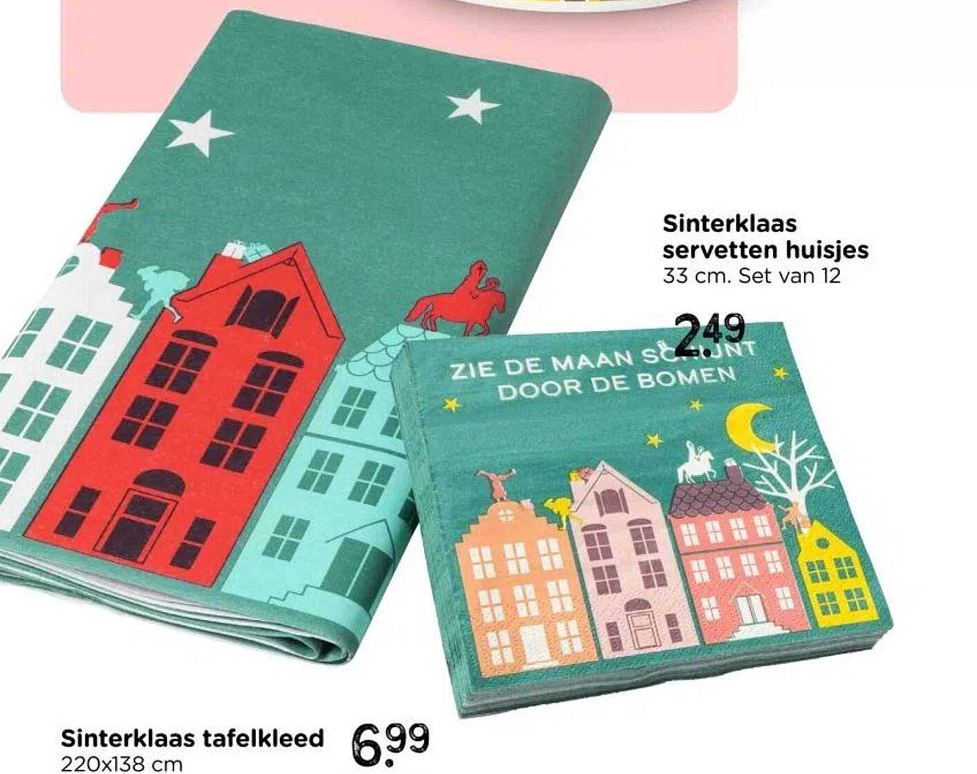 Sinterklaas tafelkleed 220x138 cm