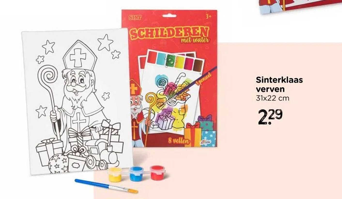Sinterklaas verven