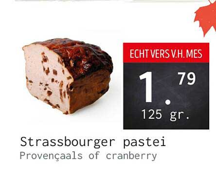 Strassbourger pastei Provençaals of cranberry