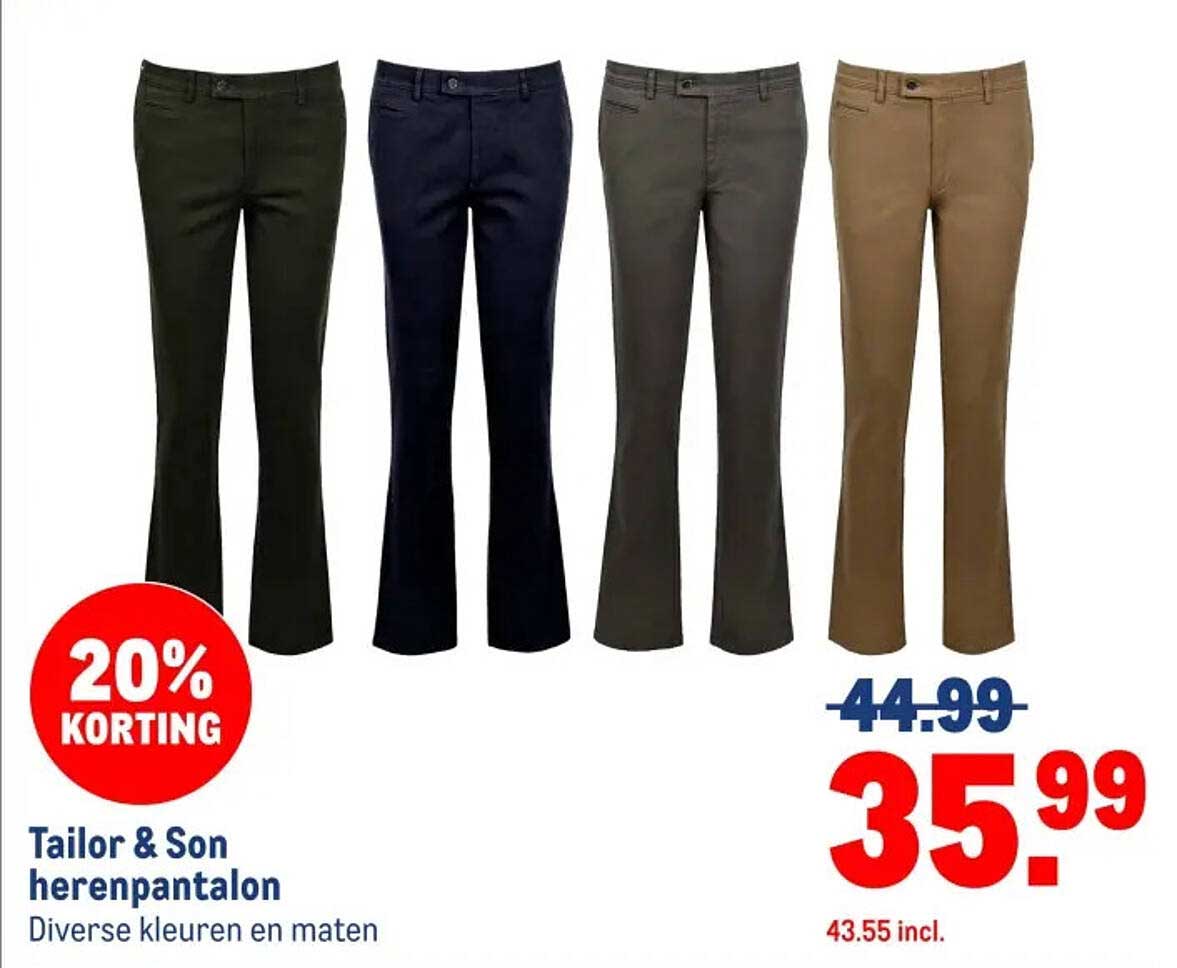 Tailor & Son herenpantalon