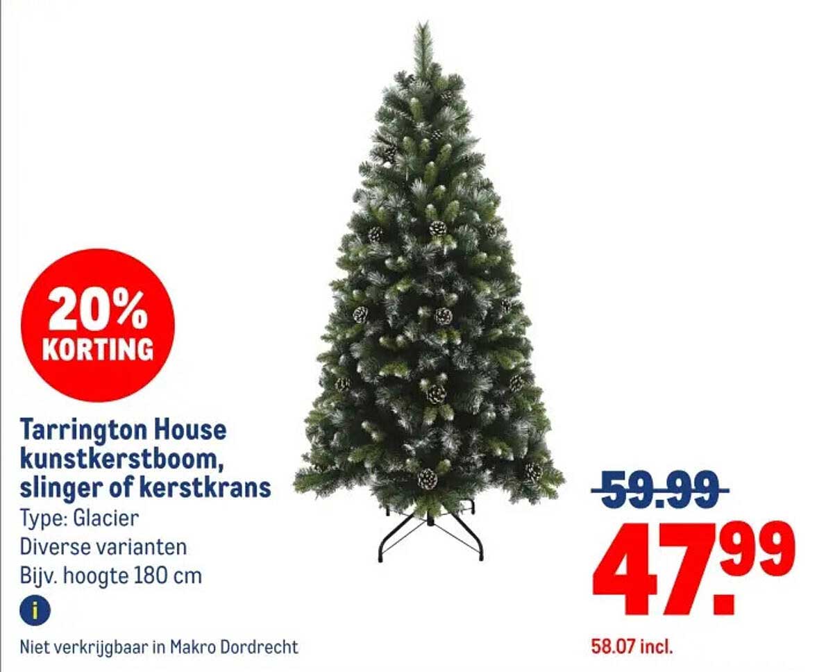 Tarrington House kunstkerstboom, slinger of kerstkrans