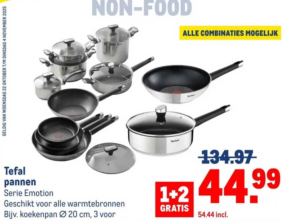 Tefal pannen Serie Emotion