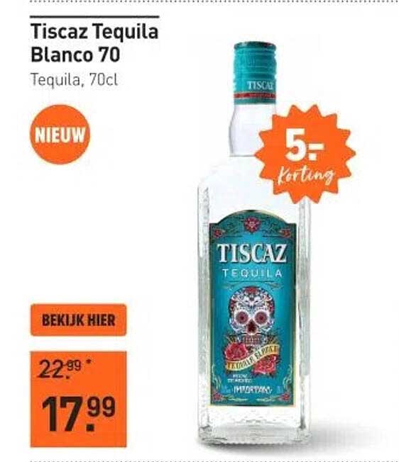 Tiscaz Tequila Blanco 70