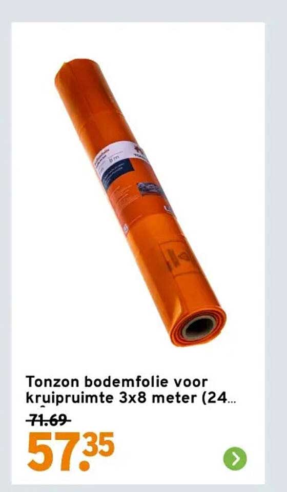 Tonzon bodembandfolie voor kruipruimte 3x8 meter (24)