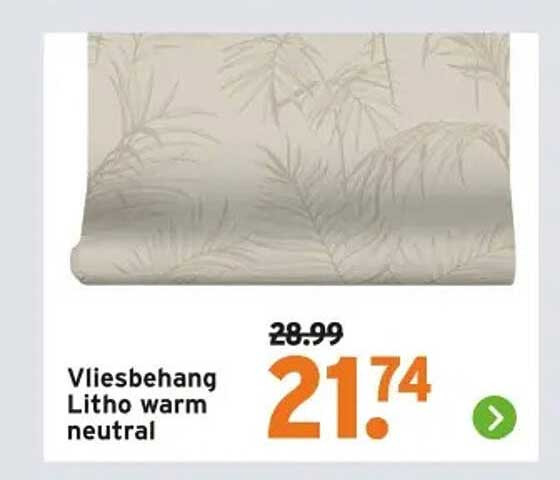 Vliesbehang Litho warm neutral