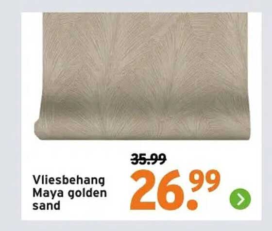 Vliesbehang Maya golden sand