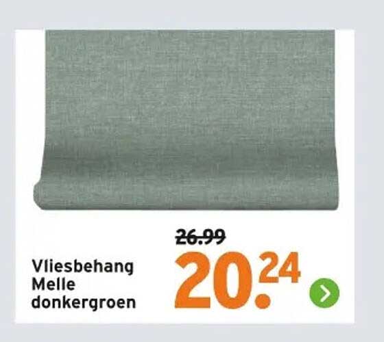 Vliesbehang Melle donkergroen