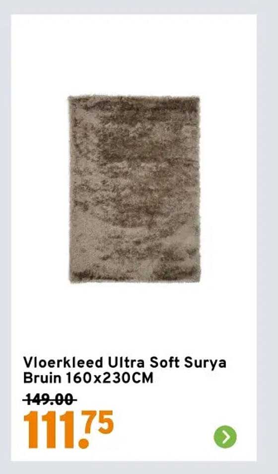 Vloerkleed Ultra Soft Surya Bruin 160x230CM