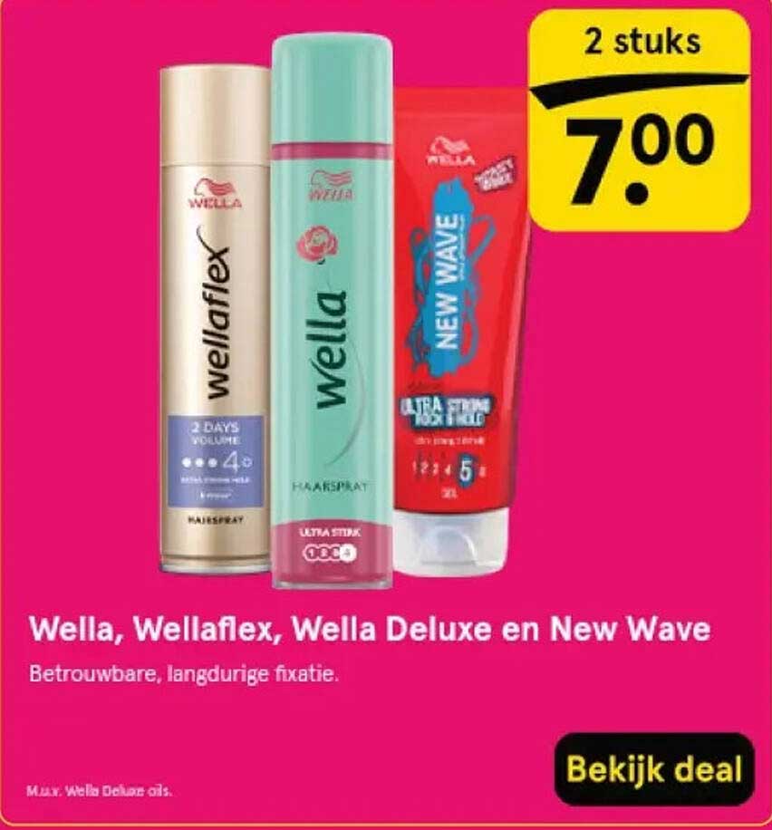 Wella, Wellaflex, Wella Deluxe en New Wave