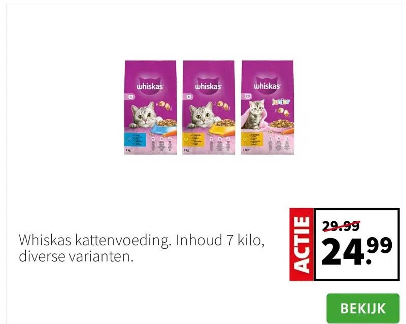 Whiskas kattenvoeding 7 kilo