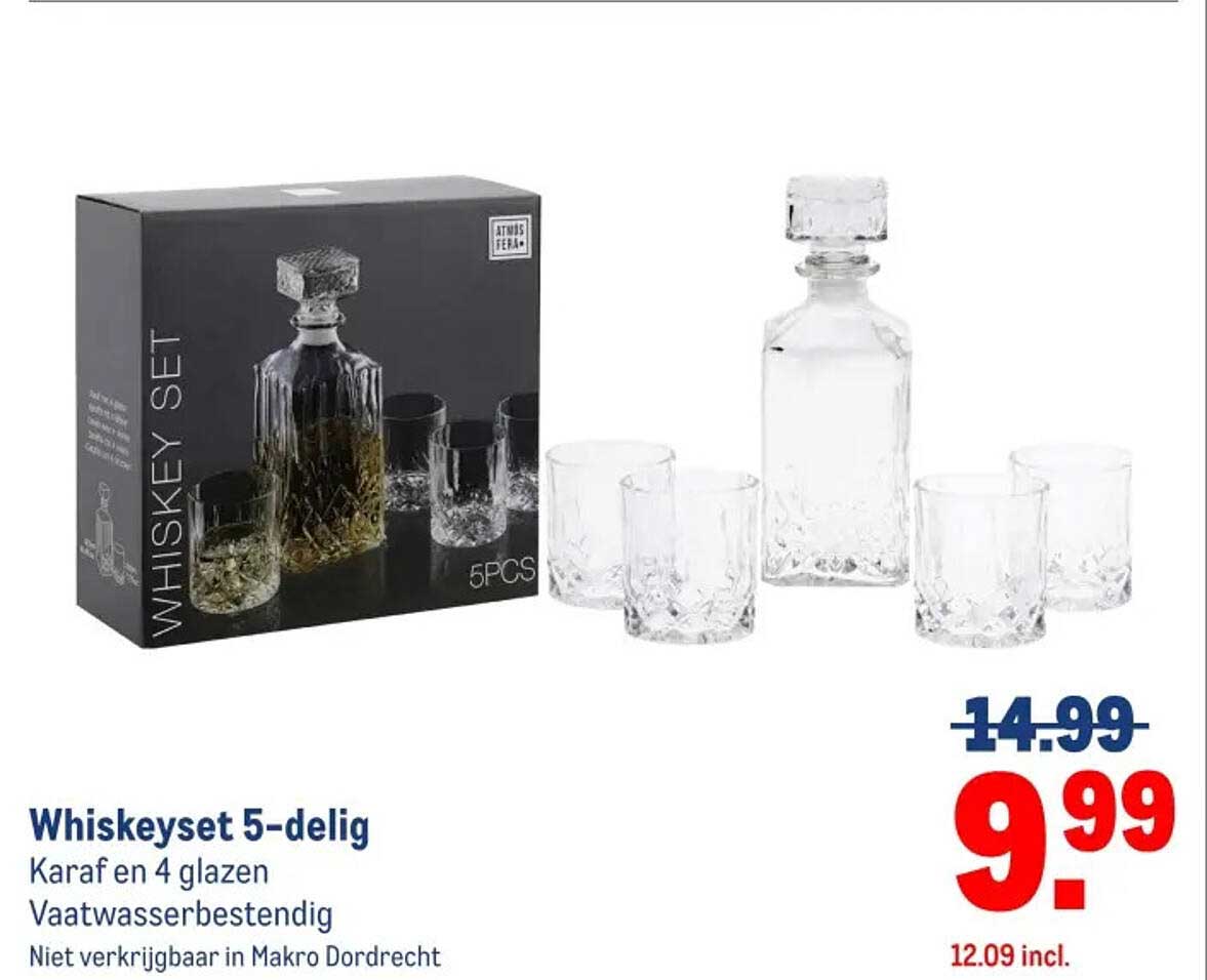 Whiskeyset 5-delig