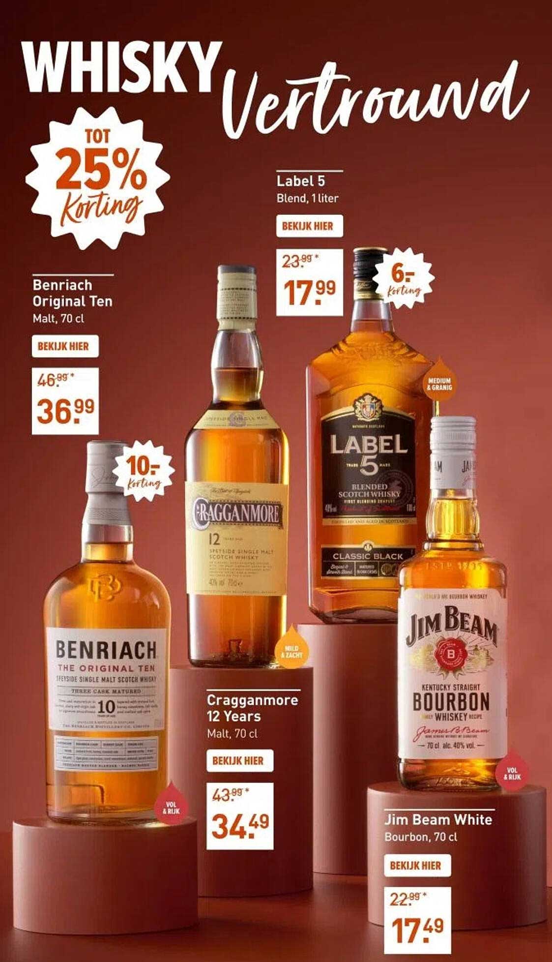Whisky Tot 25% Korting