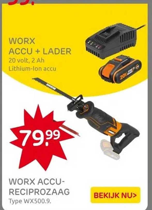 WORX ACCU-RECIPROZAAG Type WX500.9