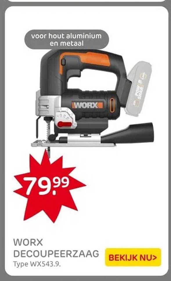 WORX DECOUPEERZAAG Type WX543.9