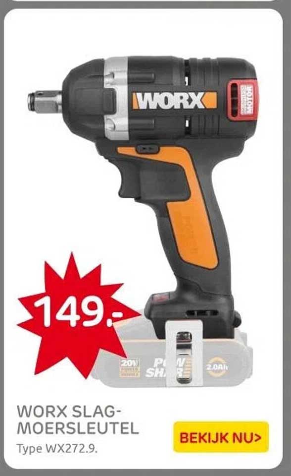 WORX SLAG-MOERSLEUTEL Type WX272.9
