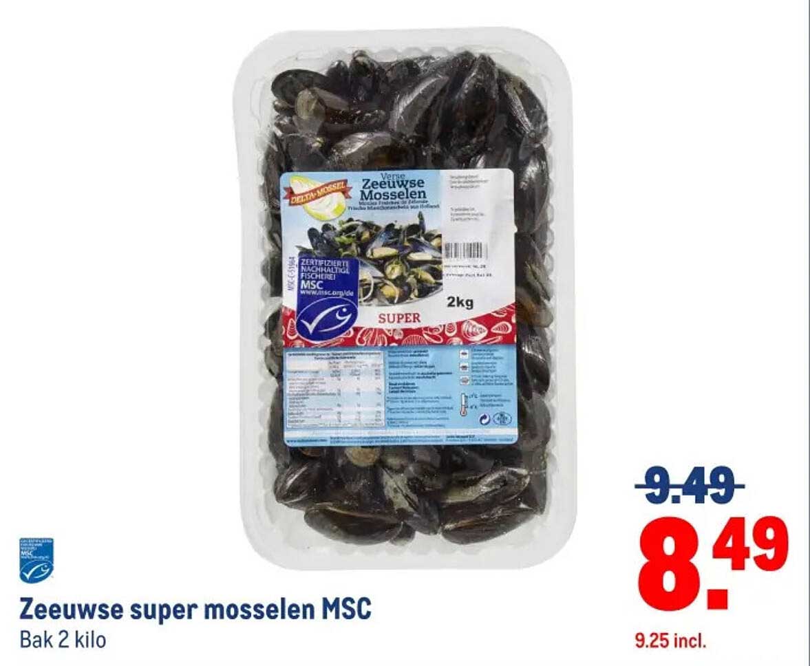 Zeeuwse super mosselen MSC