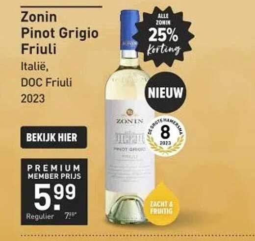 Zonin Pinot Grigio Friuli