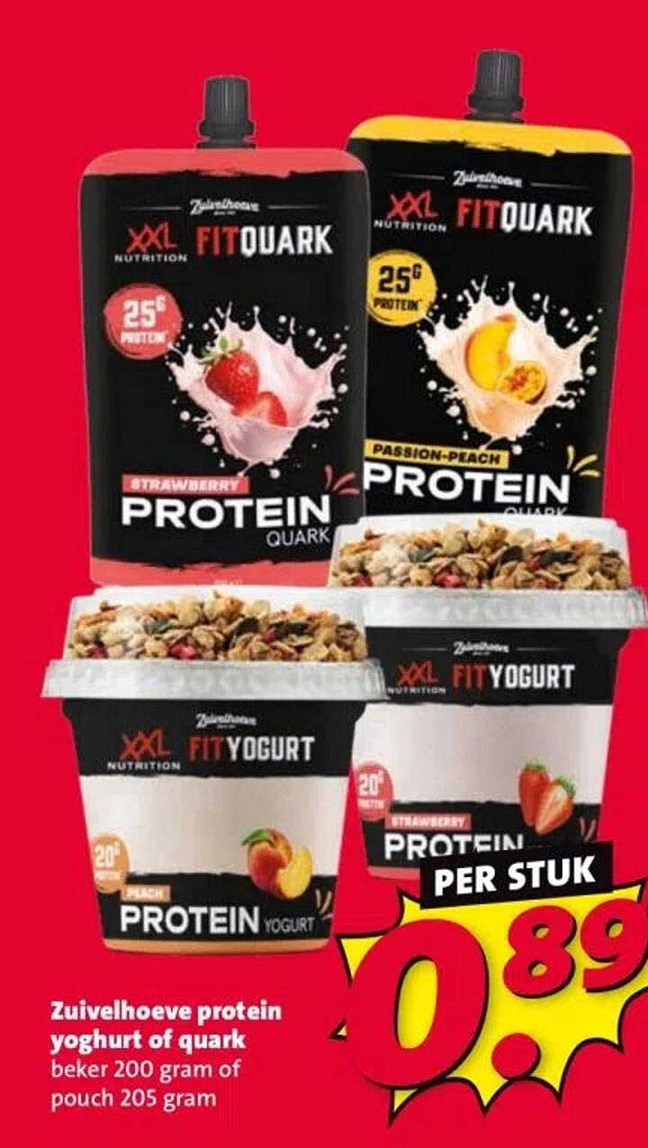 Zuivelhoeve protein yoghurt of quark
