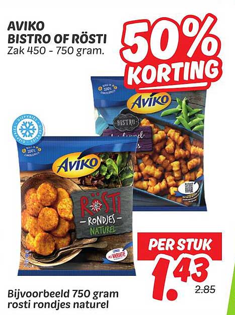 Aviko Bistro Of Rösti Aanbieding bij Dekamarkt - FolderFeest.nl