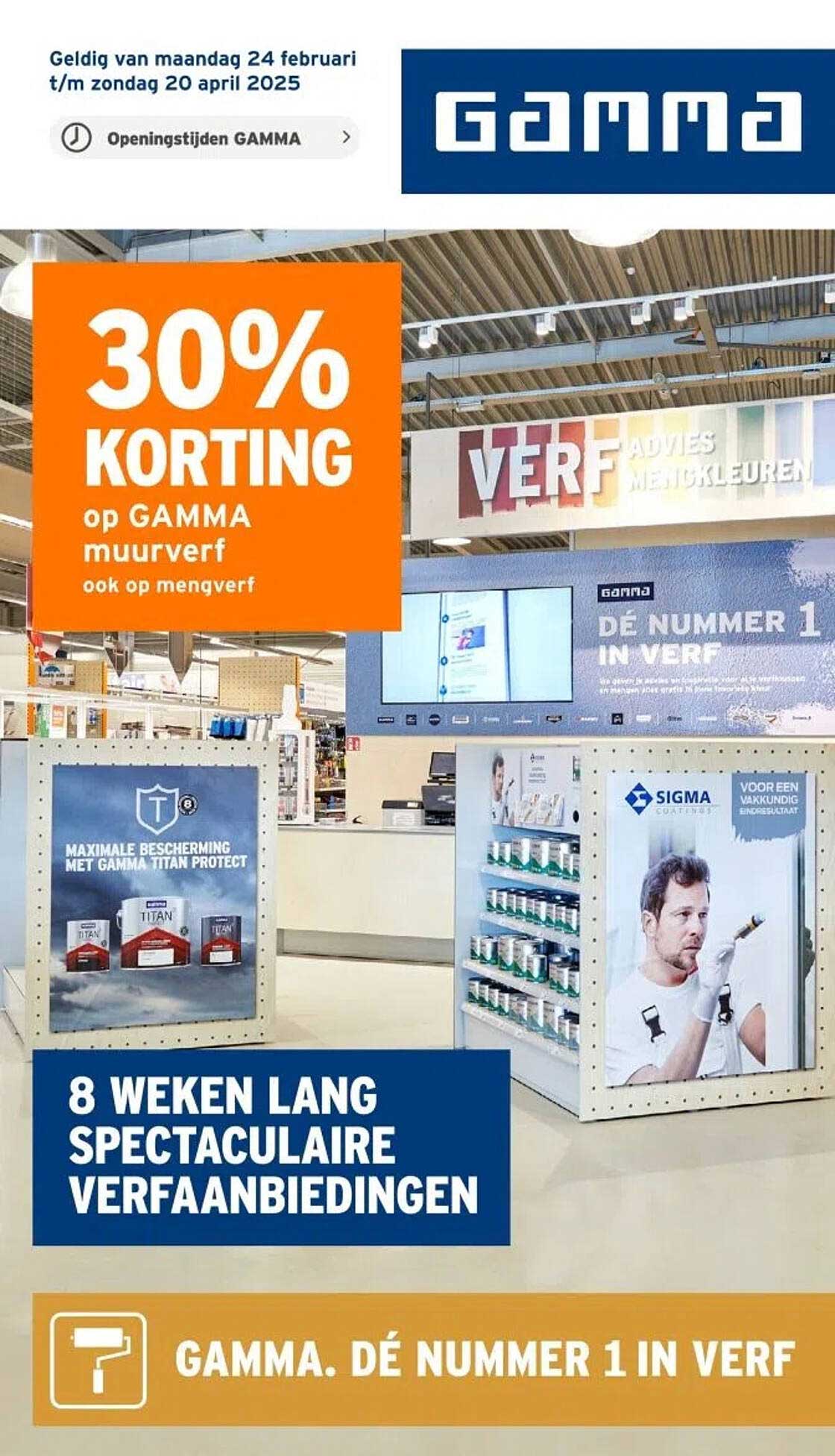 30% KORTING op GAMMA muurverf
