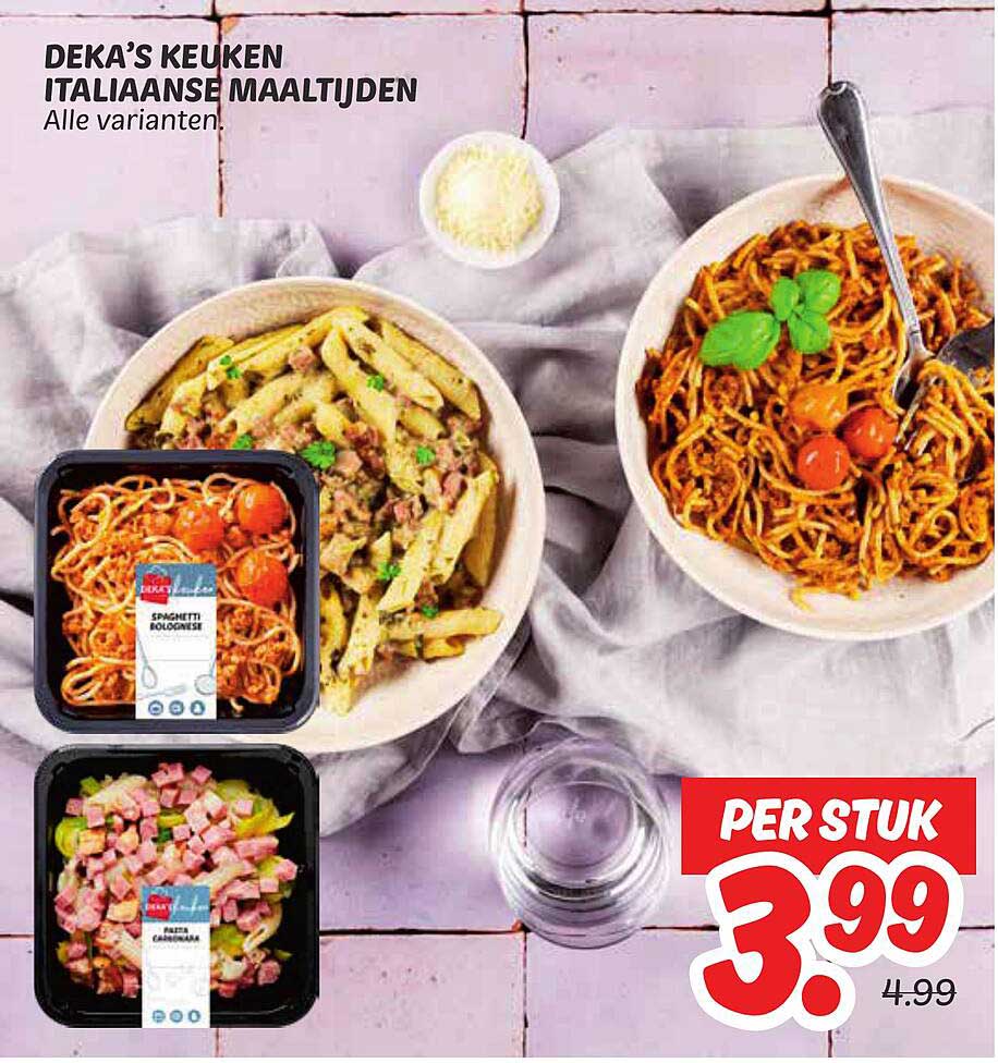DEKA'S KEUKEN ITALIAANSE MAALTIJDEN