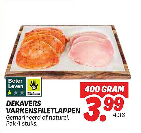 DEKAVERS VARKENSFILETLAPPEN