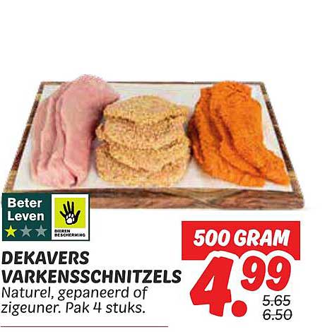 DEKAVERS VARKENSSCHNITZELS