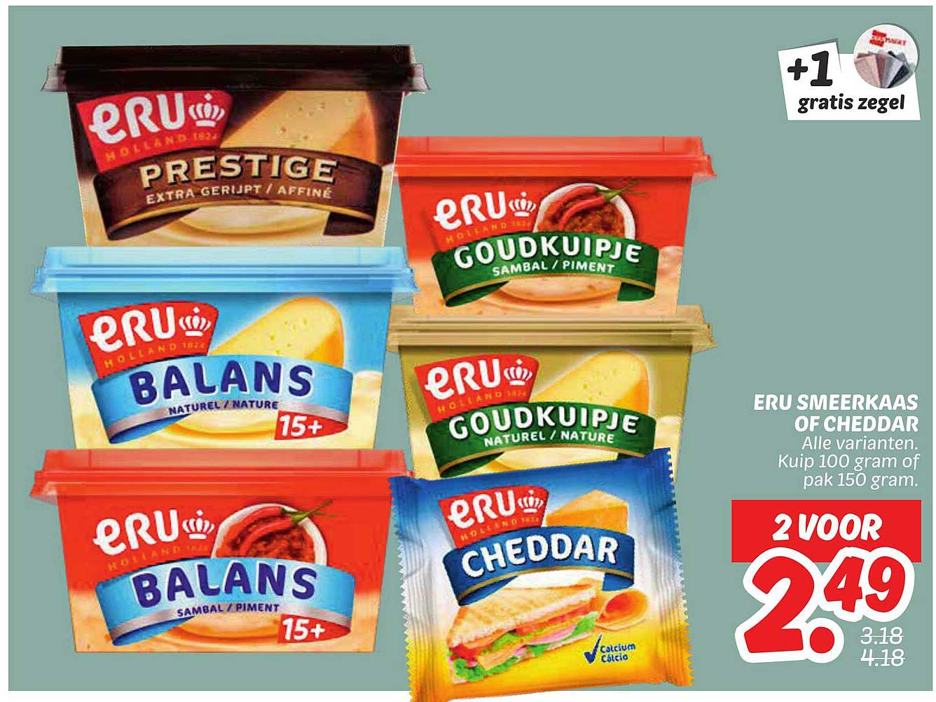 ERU Smeerkaas of Cheddar