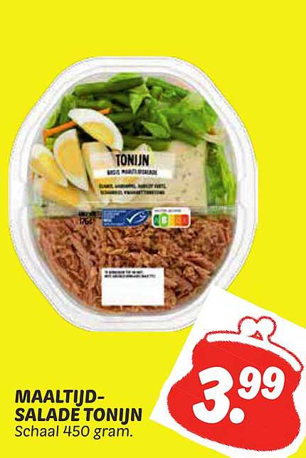 MAALTIJDSALADE TONIJN Schaal 450 gram.