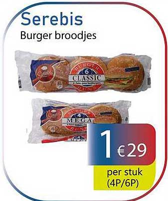 Serebis Burger broodjes