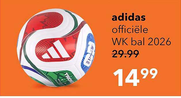 adidas officiële WK bal 2026