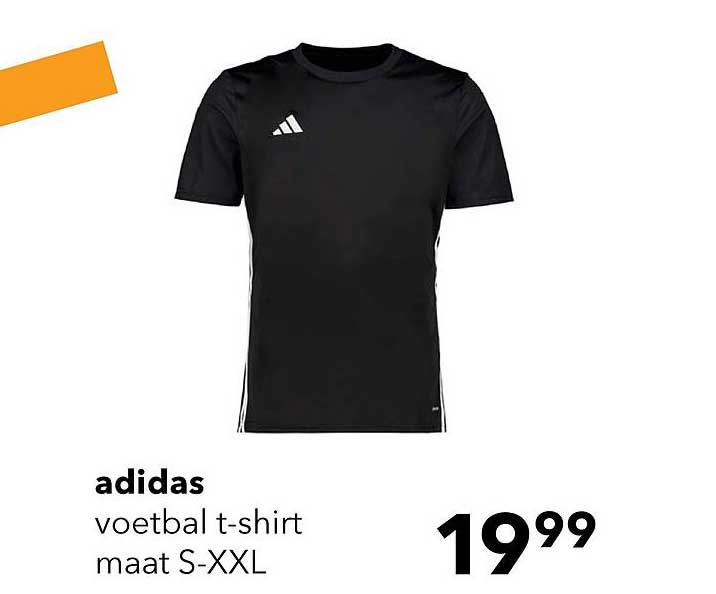 adidas voetbal t-shirt maat S-XXL