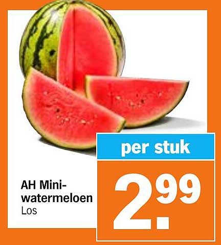 Ah Mini-Watermeloen Los Aanbieding bij Albert Heijn - FolderFeest.nl
