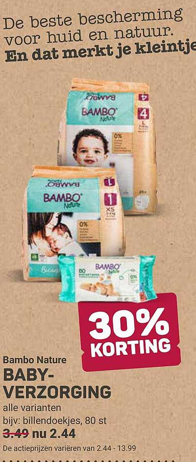 Bambo Nature BABY-VERZORGING 30% KORTING