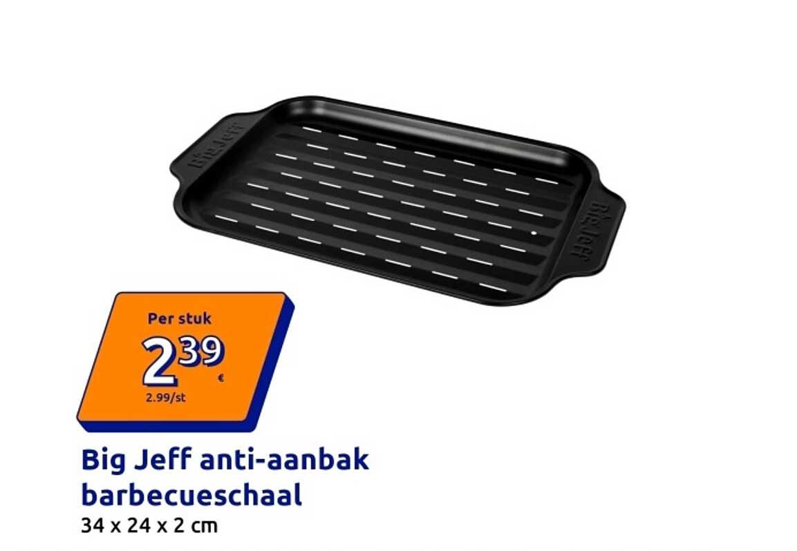 Big Jeff anti-aanbak barbecueschaal