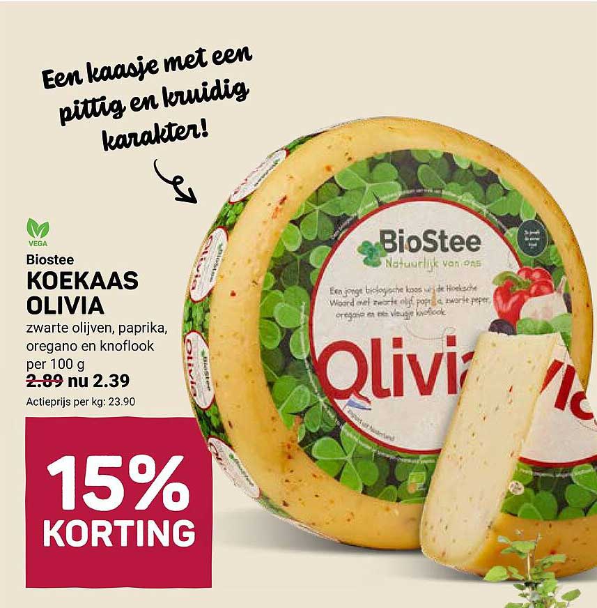 Biostee KOEKAAS OLIVIA
